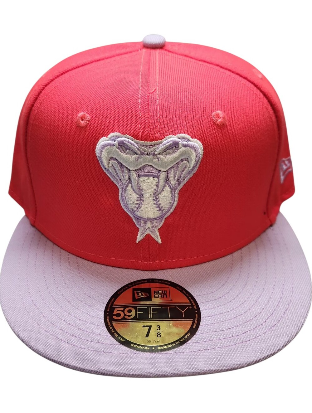 New Era Pink and Light Purple‎ 59FIFTY Fitted Cap with Diamond Back